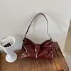 Bolsa Vintage de Gran Capacidad para Mujer con Acabado Aceitoso, Nueva Bolsa Versátil para el Trabajo 2026, Bolso de Hombro, Bolso de Mano Cruzado, Bolso Tote