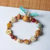 Pulsera de Bodhi de Dieciocho Semillas Más Vendida Pulsera de 18 Cuentas Pulsera Gaokao Debe Aprobar Exámenes Estilo para Hombres y Mujeres Pulsera de Bodhi Cultural