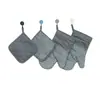 Guantes de Silicona de Algodón Puro con Certificación CE, Engrosados y Alargados, Antideslizantes, Resistentes a Altas Temperaturas, Guantes para Horno de Microondas, Anti-quemaduras para Horno de Horneado E18