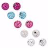 3,5 mm/4/5 mm Shambhala Diamond Ball Puncture Fitting Thread Bola Fitting Lip Sobrancelha Mamilo Stud Fitting