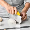 Raspador de Masa de Acero Inoxidable con Escala, Raspador Casero para Harina, Pastel, Fideos Hechos a Mano, Herramienta para Hornear, Cortador de Harina