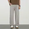 Pantalones casuales para hombre 2026 nuevo diseño de verano, pantalones de trabajo adelgazantes y fluidos, pantalones de algodón holgados de pierna recta