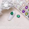 Novos 6x8mmK9 irregulares multifacetados formato cubo de gelo fundo pontiagudo Diamante Japonês tridimensional cor unha diamante de vidro ornamentos