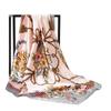 Novo lenço de corrente floral estampado bolsa feminina bandana lenço estampado casual lenço atacado FJ321