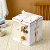 Caja de embalaje transparente para pastel de cumpleaños 6 4 pulgadas 4 seis ocho ocho diez 10 elevación 12 cintura sellar caja de embalaje naranja