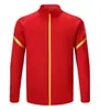 Chaqueta deportiva personalizada para comercio exterior, chaqueta transpirable de secado rápido con cremallera, chaqueta de fútbol para deportes al aire libre con logotipo personalizado