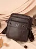 Hummer Paul Bolso de Hombro para Hombre de Piel de Vaca de Primera Capa para Negocios Bolso Bandolera de Cuero Genuino Mochila Vertical Moderna para Teléfono Móvil Venta al por Mayor