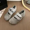 Bailarinas con tiras, diseño retro de lunares, bailarinas de punta poco profunda, estilo francés, nueva colección 2026, zapatos Mary Jane para mujer, adecuados para primavera y otoño
