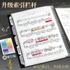 Livro de Armazenamento de Partituras, Pasta de Partituras Específica para Piano para Prática Musical, Dobrável e Expansível, Páginas Inseridas Transparentes Não Refletivas