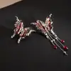 Pendientes Asimétricos de Borla Líquida Aguja de Plata Mariposa, Diseño de Lujo Ligero, Estilo Dulce y Fresco, Pendientes de Moda Versátiles de Nicho