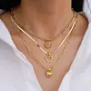 Colar duplo popular Shein com corrente de osso de cobra para mulheres, gargantilha vintage de osso de cobra de nicho de luxo leve de alta qualidade europeia e americana