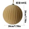 Bolas de Natal Veludadas Grandes, Multicoloridas, de Formato Único, Enfeites de Árvore de Natal Pintados, Bolas Decorativas para Atmosfera Festiva, Personalizáveis