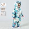 Roupas acolchoadas de algodão para bebês outono e inverno roupas grossas para usar ao ar livre homens e mulheres macacão de inverno para bebês macacão de bebê jaqueta acolchoada com forro de fleece