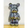 Luxo Leve Galvanizado Urso Artesanato de Cerâmica Cofre Urso Doce Dia dos Namorados Brinquedo da Moda Figura Decoração