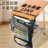 Bolsa de libros colgante de gran capacidad, bolsa de libros para el lado del escritorio, almacenamiento lateral para estudiantes, bolsa colgante para escritorios de estudiantes de secundaria y preparatoria