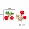 Accesorios de Aleación de Cereza Tridimensional con Goteo de Aceite Accesorios para Manualidades Accesorios Llavero Colgante para Bolso Material Colgante para Pendientes