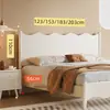 Panel de mesita de noche para cama individual se vende por separado, panel trasero de mesita de noche de 21 metros de ancho, panel trasero de madera maciza suave acolchado, se vende por separado