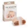 Separador de Dedos de Fibra de Dos Agujeros Corrector de Juanetes Manga Separador de Dedos Superpuestos del Dedo Gordo Manga Suave Antifricción para Dedos