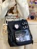 Bolsa de Dolor con Lazo Lindo jk Lolita Chica Bolso de Hombro Insignia para Estudiantes Transparente Bolsa de Dolor para Tutorial de Clase