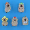 Accesorios de Resina de Capibala Frutal Joyería DIY Accesorios de Pegamento Cremoso Pasador Hecho a Mano Parche para Carcasa de Teléfono Móvil