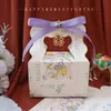 2025 Nova Caixa de Doces de Casamento Chinoiserie Bolsa Grande Capacidade Estilo Ins Caixa de Presente para Acompanhantes de Casamento Caixa de Embalagem para Doces de Casamento
