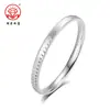 Pulsera de Plata Pura 9999 Estilo Chino Nuevo Tallada Moneda Sólida Cerrada Moda Dinero Múltiple Pulsera de Plata para Mujer