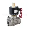 Válvula Solenoide de Acero Inoxidable Serie 2S de Acción Directa Fabricante Senya Tipo Cable de Plomo Normalmente Abierta / Tipo Caja de Conexiones