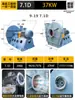 Ventilador Centrífugo de Alta Pressão 9-19 D Industrial 380V Alta Potência à Prova de Explosão Resistente a Altas Temperaturas Resistente ao Desgaste Ventilador Centrífugo de Tiragem para Caldeira