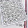 Decorações Brilhantes para Unhas K9 Acabadas, Quadradas, Ovais, Coloridas, Cristais de Alta Qualidade, Strass Usáveis para Nail Art