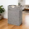 Cesta de Lavandería Sucia para el Hogar de Algodón y Lino, Cesta de Lavandería Plegable de Gran Capacidad, Cesta de Almacenamiento de Juguetes, Cesto Portátil para Ropa Sucia de Baño