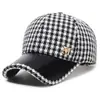 Nuevo Sombrero Gorra de Béisbol Moda Femenina Cuadros Gorra con Visera Deportes al Aire Libre Ocio Venta al por Mayor