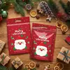 Bolsas de Plástico Autocierre para Regalos de Papá Noel Bolsas Tote Mixtas Cuatro en Uno 50 Bolsas de Embalaje Navideño Bolsas de Dulces
