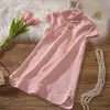Vestido Cheongsam de Verano Nuevo Estilo 2026 para Niñas, Vestido Cheongsam Mejorado de Estilo Nacional para Niños, Vestido de Princesa para Niña Pequeña