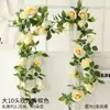 Enredadera de rosas artificiales, enredadera de flores falsas, decoración de flores colgantes para valla de aire acondicionado, tubería de enredadera, cubierta de pared de plástico de alta calidad