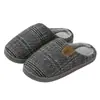 Pantuflas de Algodón para Hombre Talla Grande Otoño e Invierno 2025 Nuevas para Interiores Hogar Cálidas con Felpa Adicional Pantuflas de Algodón para el Hogar Venta al por Mayor