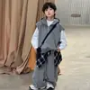 Traje Deportivo para Niños Primavera y Otoño 2026 Estilo Nuevo Ropa para Niños Grandes Ropa Fresca Casual Elegante Atuendo de Otoño