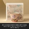 Taza de Té Rojo Firestone Azul y Blanco con Diseño de Rosa Pintado en Oro, Juego de Té de Cerámica Kung Fu, Taza de Degustación Individual de Gama Alta con Asa en Forma de Corazón