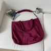 2026 Nova Bolsa Tote Acolchoada Simples de Grande Capacidade Original com Forro Bordado e Alça de Ombro Removível, Bolsa Transversal Leve