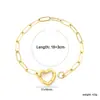 Pulseira de Corrente de Metal da Moda Mais Vendida Transfronteiriça para Mulheres, Pulseira de Clipe de Papel de Aço Inoxidável de Alto Padrão de Nicho no Atacado
