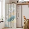 Funda Protectora Solar para Lavadora de Tambor Estilo Chino Cortina para Balcón Tela para Cubrir Lavabo de Balcón Gabinete a Prueba de Polvo Cortina Deslizante