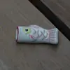 Suporte de Hashi de Cerâmica Peixe Desenho Animado Almofada para Hashi Suporte de Caneta de Cerâmica Arrastador de Hashi Artesanato Criativo Doméstico Suporte de Hashi Diário para Hotel Porta-Hashi