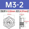 Tuercas de inserción embutidas de acero inoxidable F-M2/M2.5/M3/M4/M5/M6-1/2/3/4/5 Suministro Directo