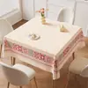 Toalha de mesa de jantar fresca e simples, à prova d'água, à prova de óleo, lavável, resistente ao calor, toque de alta qualidade, toalha de mesa para uso doméstico, protetor de mesa, capa de mesa
