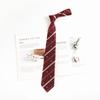 Corbata Roja para Mujer Estilo JK Japonés Estilo Perezoso Corbata Libre Estilo Universitario Corbata para Hombre DK Corbata a Rayas Accesorios para Camisa Moderno