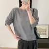 Suéter de Crochê com Recortes de Um Ombro para Mulheres, Novo Estilo Francês para o Início do Outono, Blusa Solta Elegante e Relaxada