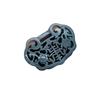 Colgante de jade de imitación de resina, venta al por mayor, una variedad de colgantes huecos de jade verde negro de doble cara, coronas de bricolaje, accesorios de ropa Luo Han