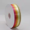 Cinta de Poliéster Personalizada de 4 cm con Transferencia de Calor y Cinta Arcoíris de Color Degradado para Decoración de Regalos, Empaque Hecho a Mano DIY y Accesorios