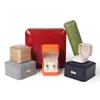 Caja Joyero Octagonal de Piel Sintética de Alta Gama, Caja de Regalo para Colgante y Collar, Caja de Juego de Almacenamiento para Joyas de Perlas