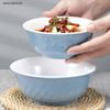 Cuenco de sarga de dos colores de melamina, cuenco de plástico de resina tipo porcelana, cuenco de sopa de comida rápida, cuenco de arroz, cuenco de gachas de desayuno, cuenco de sopa de fideos comercial