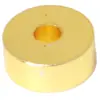Accesorios de cobre chapados en oro de 14k, cuentas tipo píldora lisas de corte recto, espaciadores, separadores, accesorios para pulseras, collares y joyería DIY